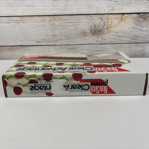 Vintage Pyrex Clear Advantage Non Stick 2 Quart 11x7 Inch Oblong Baking Dish - Picture 8 of 8